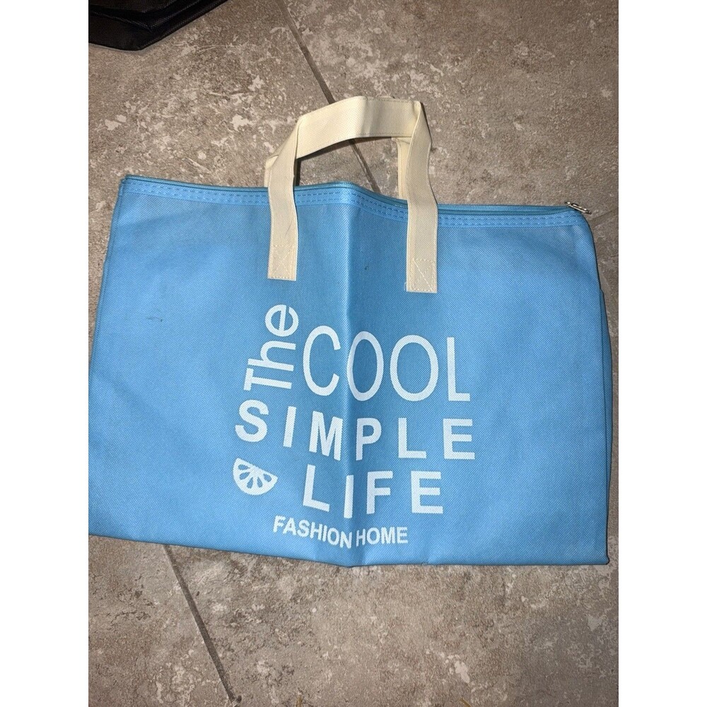 LIFEREVO The Cool Simple Life Canvas Tote Reusable Bag From Luxury Fashion Home